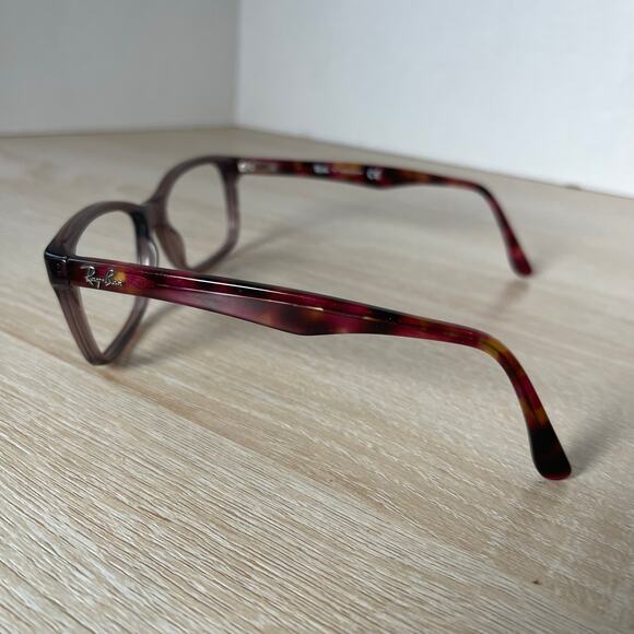 Ray-Ban RB5228 5628 Eyeglasses Red Tortoise Shell Frames Only 55-17-140 - Picture 7 of 8